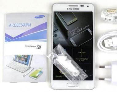 Samsung Galaxy Alpha – Specifikace
