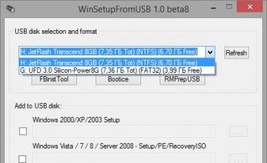 Stvaranje slike za instalaciju sustava Windows XP na USB flash pogon