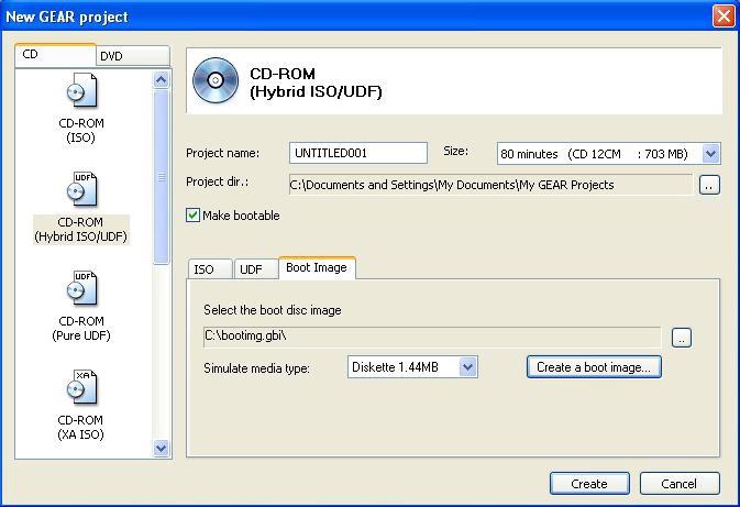 Программы для открытия образов iso. Create Bootable ISO.